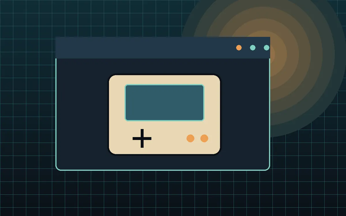An original handheld device illustration on a teal repair grid.